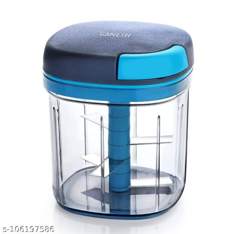 8107 Ganesh Master Chopper with 5 Stainless Steel Blades, XL Large Jumbo Chopper (900 Ml)