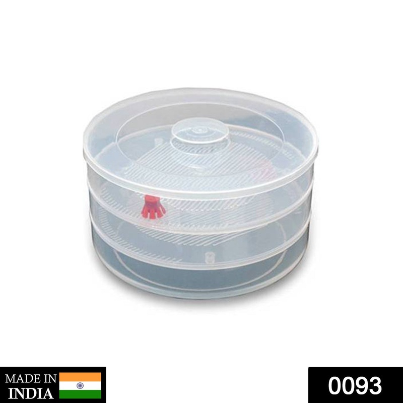 093 Plastic 3 Compartment Sprout Maker, White