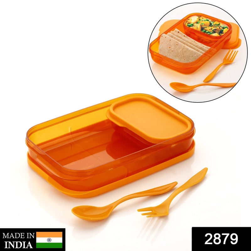 2879 Seal Rectangular 2 Containers Lunch Box