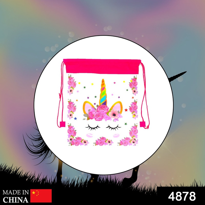 4878 Print Drawstring Backpack, String Bag Cinch Water Resistant Nylon Beach Bag for Gym Shopping Sport Yoga