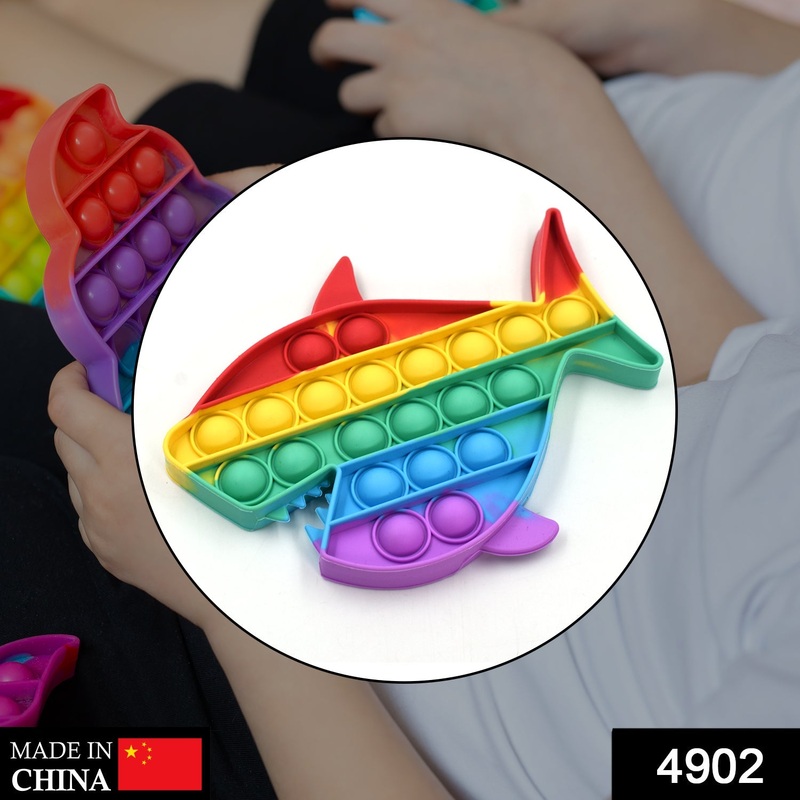 4902 Shark Fidget Toys, Push Pop Bubble Fidget Sensory Toy