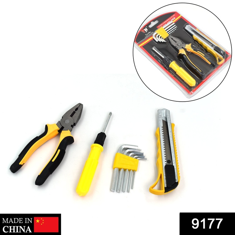 9177 Combo Tool Allen Key Set & Combination Plier With Screw Driver and Cutter