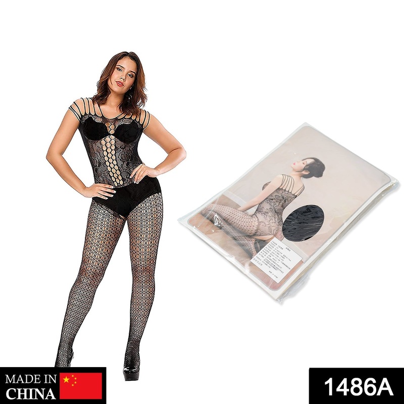 1486A Women Fishnet Sheer Breathable Full Body Stocking Lingerie