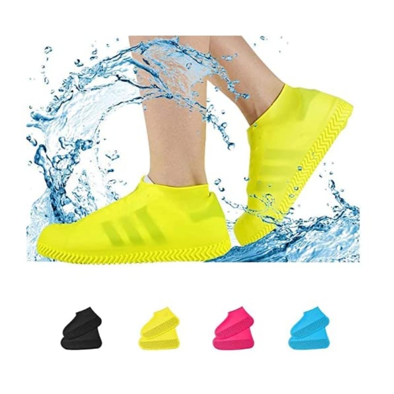 4919 Shoe Cover (small size) for rain Reusable Antiskid Waterproof Boot Cover Shoe Protector for Bike Silicone (1 Pair)