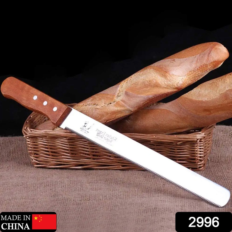 2996 Bread Knife, 15Inch Bread knife to Cut Bread/Cake. Bread Knife for Homemade Bread, Baker’s Knife for Slicing
