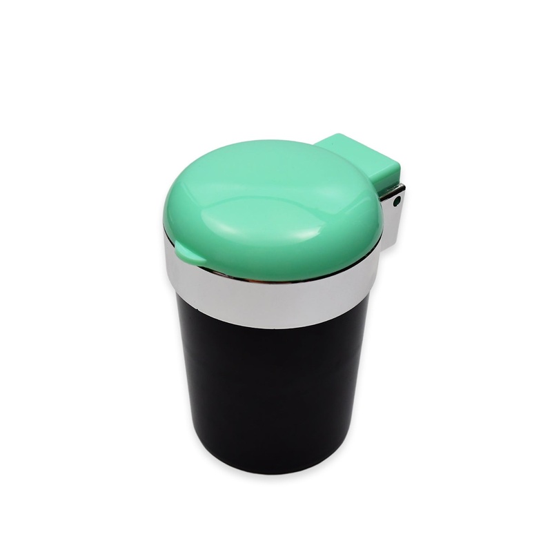 4945 Car Smokeless Ashtray Blue LED Cool Light Indicator Travel Auto Cigarette Odor Remover Smoke Diffuser Stand Cylinder (Moq – 12pc)