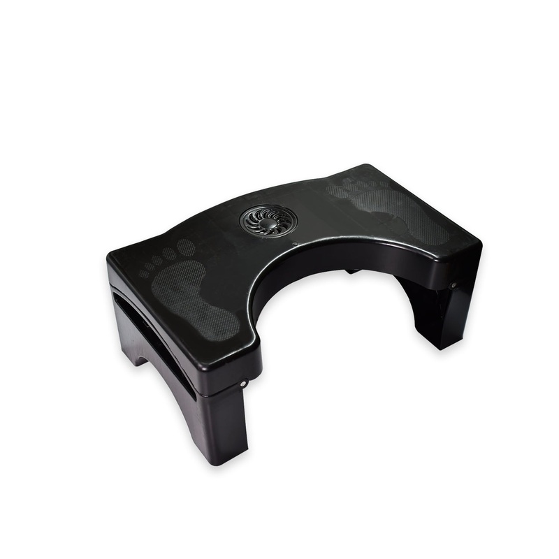 6024 Plastic Non-Slip Folding Toilet Squat Stool – Black Color