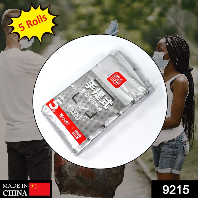 9215 5Rolls Garbage Bags/Dustbin Bags/Trash Bags Pack of 100 pcs