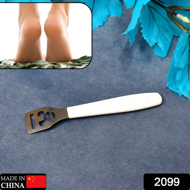 2099 Stainless Steel Callus Corn Hard Skin Remover Plastic Handle Foot Rasp Heel File Scrubber Pedicure Nail Care Tool Rub feet Tool.