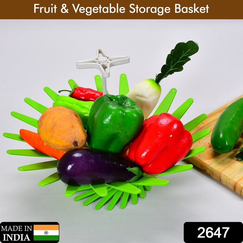 2647 Fruit & Vegetable Storage Basket |Handicraft Table lamp Shape Basket for Dining Table