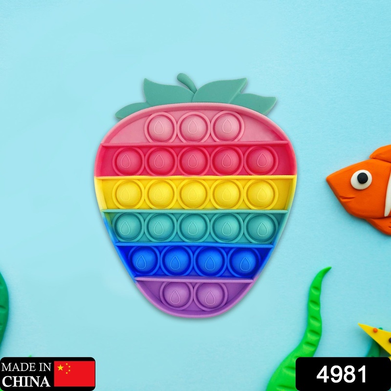 4981 Strawberry Fidget Toy used by kids, children’s and even adults for playing and entertaining purposes etc.