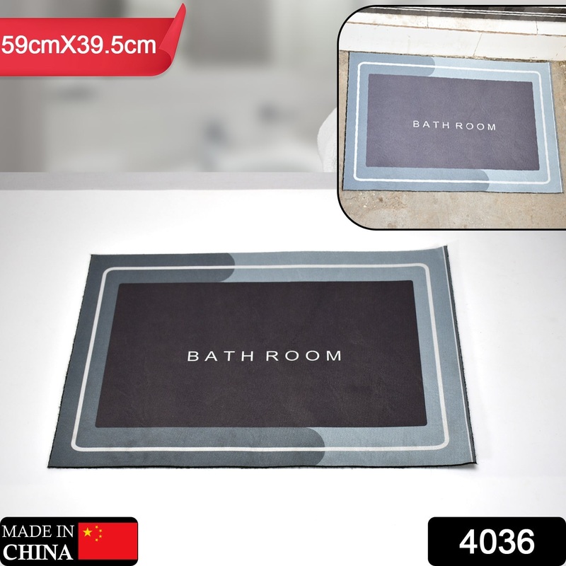 4036 Square Bathroom mat Water Absorbent mats Diatomite Door Mat Anti-Slip Bath Mat Quick Drying Absorbent mat for Home, Kitchen (59×39.5)