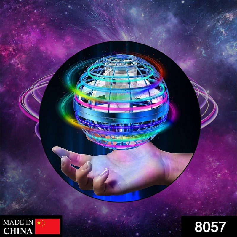 8057 Flying Ball Toys, USB Rechargeable Built-in RGB Lights 360Rotating Magic Controller, Flying Orb Ball Boomerang Mini Pro Spinner Blastoise Toys
