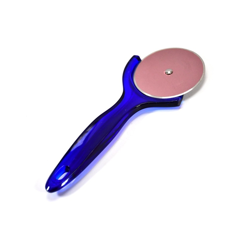 2685 Pizza and Pastry Stainless Steel Multipurpose Roll C Wheel Across Cutter with Handle for Home, Kitchen, Restaurant