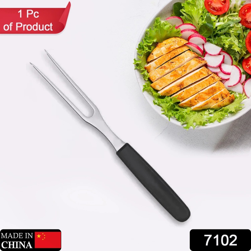 7102 Steel Serving Meat Fork For Kitchen Use ( 1 pcs )