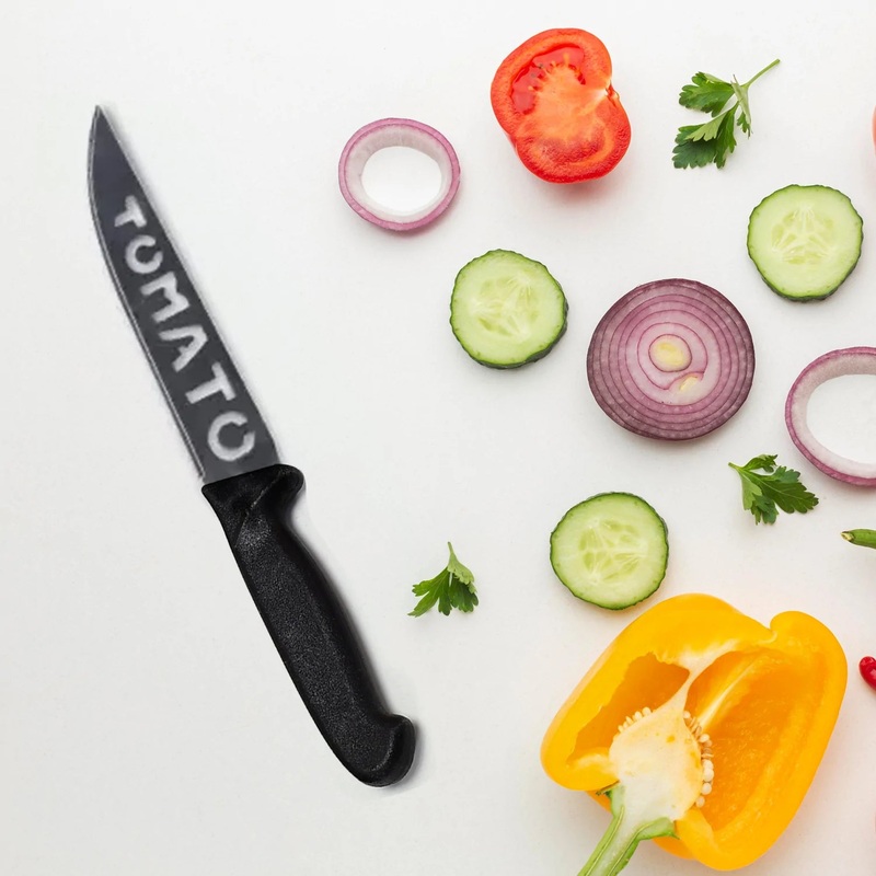 7114 Kitchen Knife with Stainless Steel Blade For Kitchen Use ( 1 pcs )
