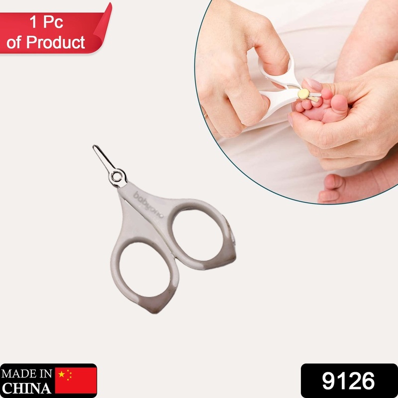 9126 Baby Safety Scissors with Circular Cutter Head for Clipping Specially Designed Scissors for Clipping Your Baby’s Nails