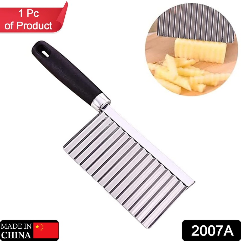2007A Stainless Steel Vegetable Salad Chopping Knife Crinkle Cutters,