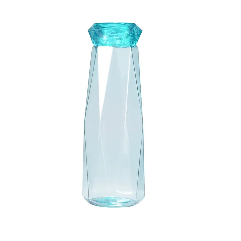 2283 Glass Fridge Water Bottle Plastic Cap With Two Water Glass For Home & Kitchen Use
