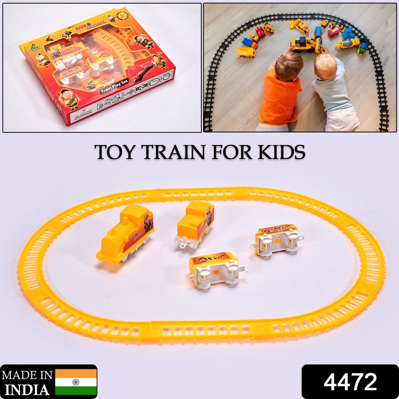 4472 Kids Toy Train High Speed Big Train Play Set Toy Battery Operated Train Set with Light and Sound