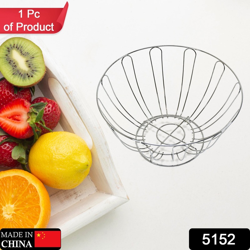 5152 Stainless Steel Folding Fruit and Vegetable Basket for Kitchen/Dining Table/Home