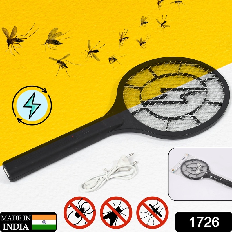 1726 Mosquito Killer Racket Rechargeable Handheld Electric Fly Swatter Mosquito Killer Racket Bat, Electric Insect Killer (Quality Assured)