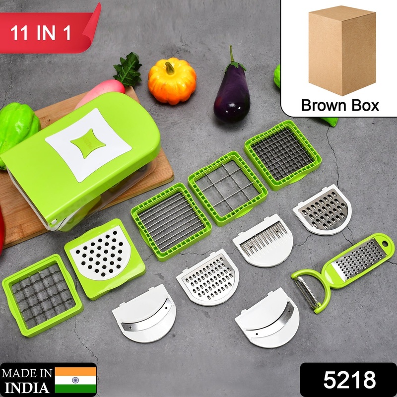 5218 Fruit and Vegetable Slicer Cutter Kitchen Slice Dicer 11in1