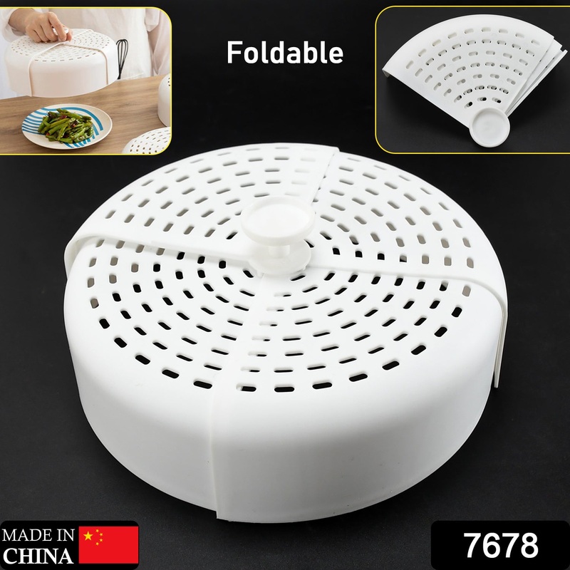 7678 Folding Food Cover Round Shape Best Design Food Cover For Home & Multi Use Food Cover