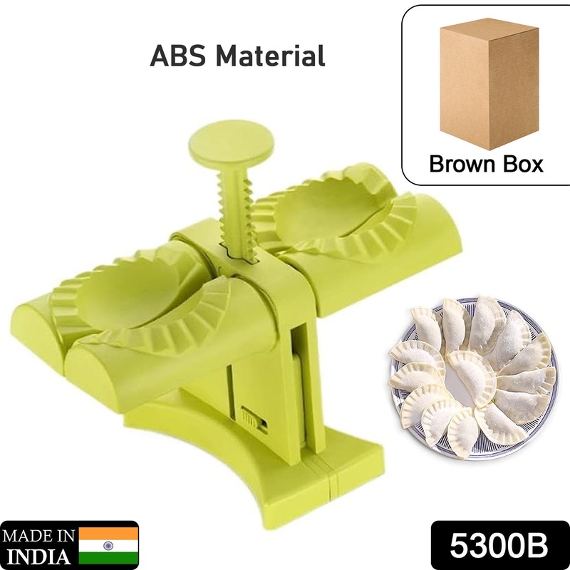 5300B Dumpling Maker Mold,Double Head Dumpling Mold Wrap Two At A One Time,Household Dumpling Maker Mould,Easy-Tool for Making Dumplings,Dumpling Press Mold Kitchen Accessories