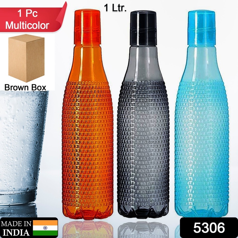 5306 Plastic Fridge Water Bottle | Bubble Design Water Bottle | Use For Fridge, Home and Office ( Brown Box )
