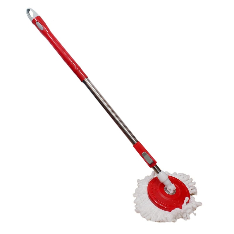 0842 Home Cleaning – Stainless Steel 360 Degree Rotating Pole Microfiber Mop Rod Stick