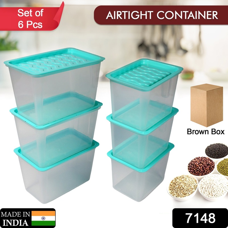 7148 Plastic Small Transparent Airtight Kitchen Container Storage Container High Quality Container For Home & Kitchen Use
