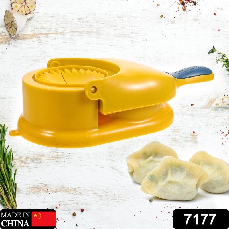 7177 DUMPLING SKIN PRESS MOULD FOR GUJIYA , GHUGHRA , MOMOS MAKING, 2 IN 1 DUMPLING MAKER MOULD MACHINE, KITCHEN DUMPLING MAKING TOOL