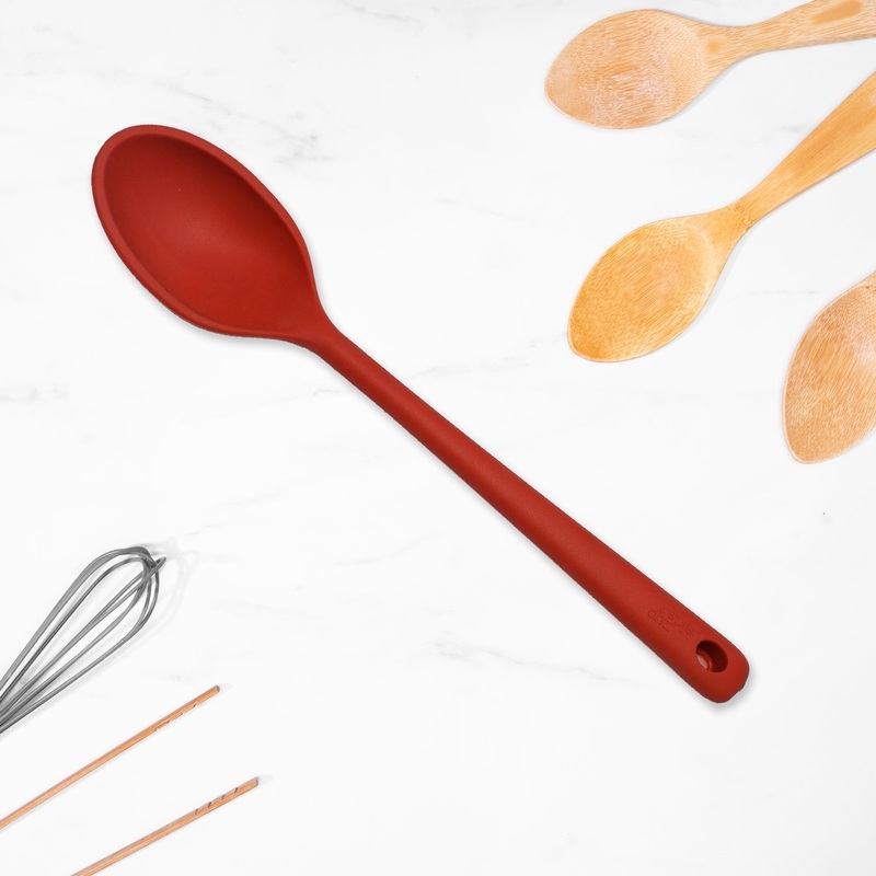 5388 Large Silicone Kitchen Spoon  Long Handle Cooking Spoon for Cooking Baking Ladle Kitchen Utensils Food Grade Silicone