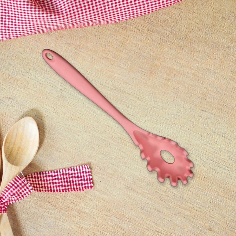 5425 Pasta Fork Silicone Cookware Spaghetti Strainer Server Spoon no Hurt The Pot High Temperature Resistant Nonslip.