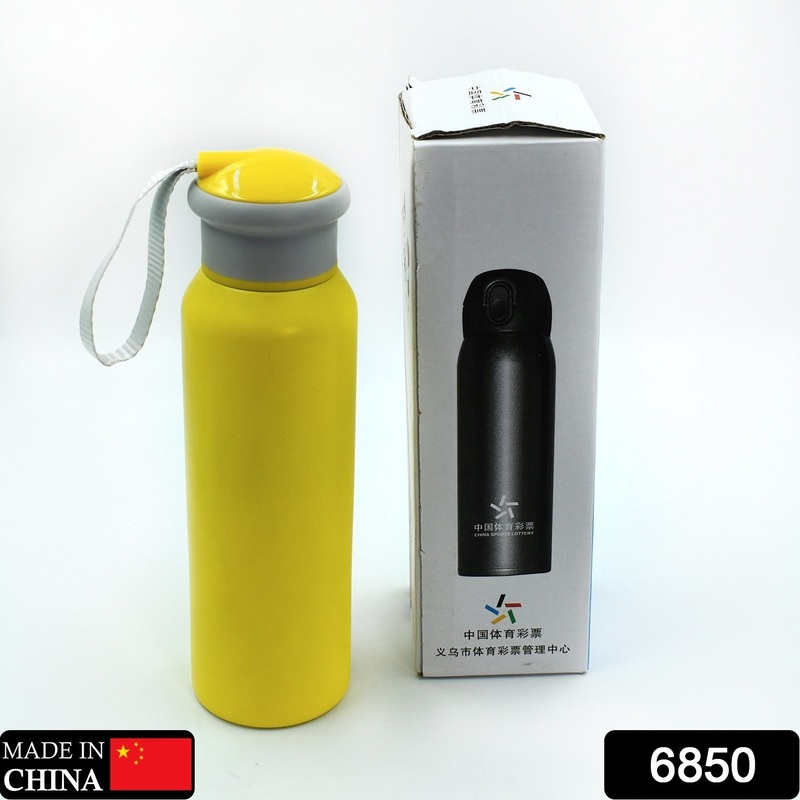 6850 Vacuum Stainless Steel Sport Water Bottle,  Leak Proof Colorful Anti Rust Metal Water Bottle Portable for Camping for Biking for Outdoor Sports
