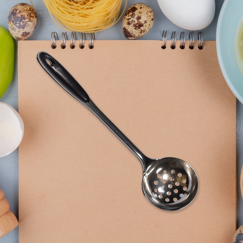 7003 Stainless Steel/Skimmer/Strainer Steel Frying Spoon/deep Fry for Kitchen.