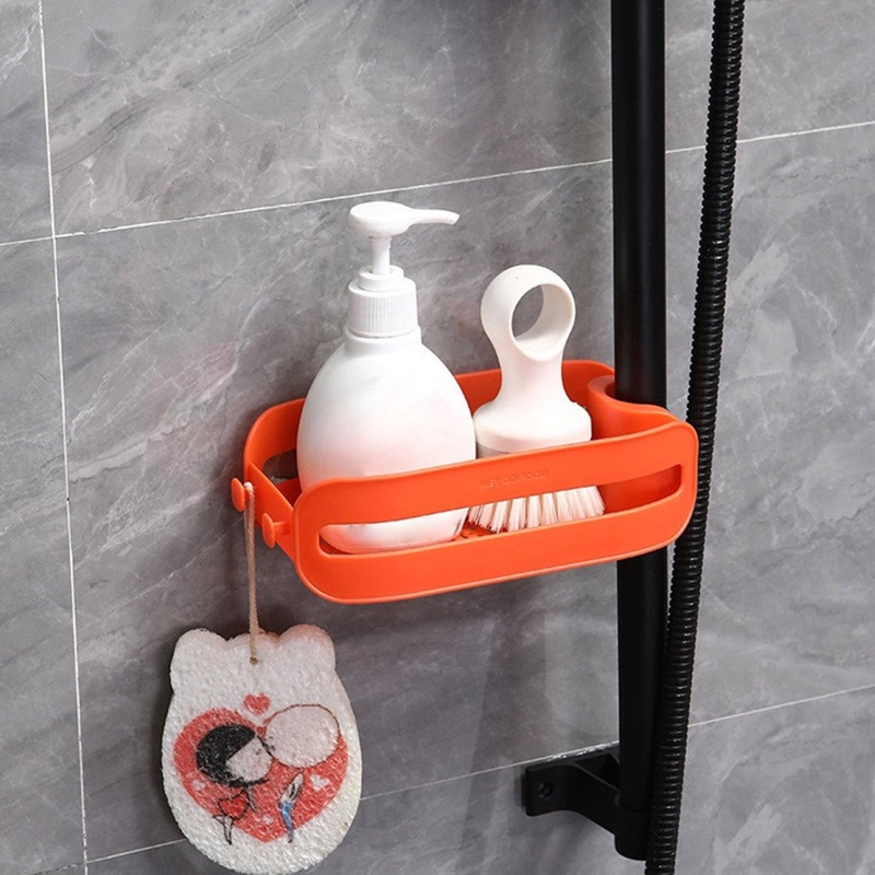 7073 Plastic Faucet Drain Basket Shelf – Drain Basket for Sink, Multipurpose Drain Basket Sink-Strainer Hangs on Faucet for All Sinks.