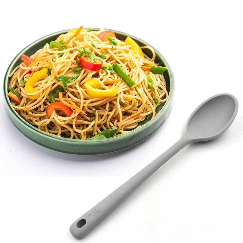 5451 Silicone Spoons for Cooking – Large Heat Resistant Kitchen Spoons (32cm)