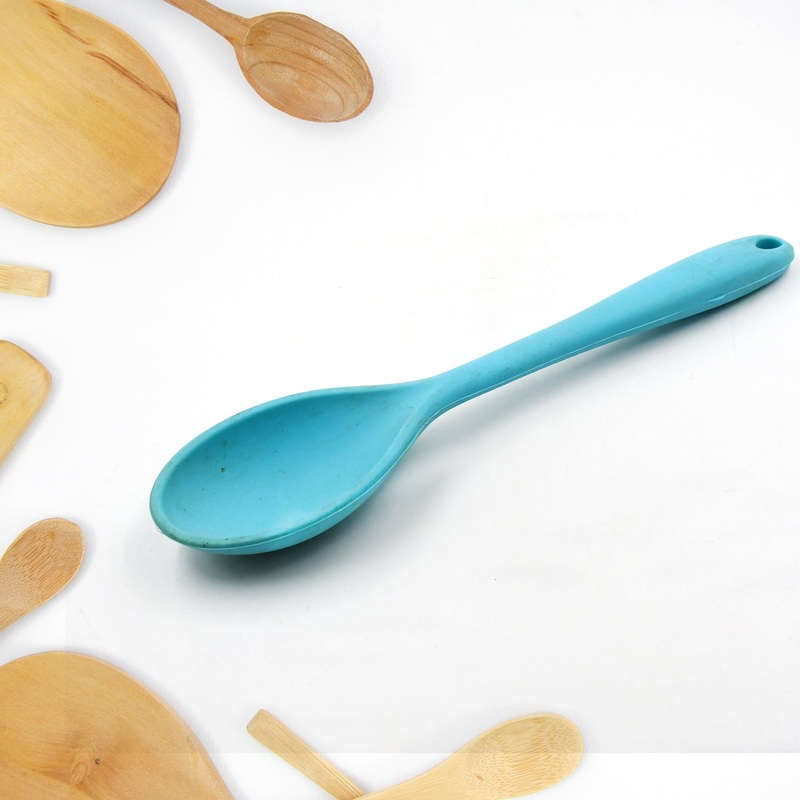 5458 Large Silicone Spoon for Baking, Serving, Basting – Heat Resistant, Non Stick Utensil Spoon (27cm)