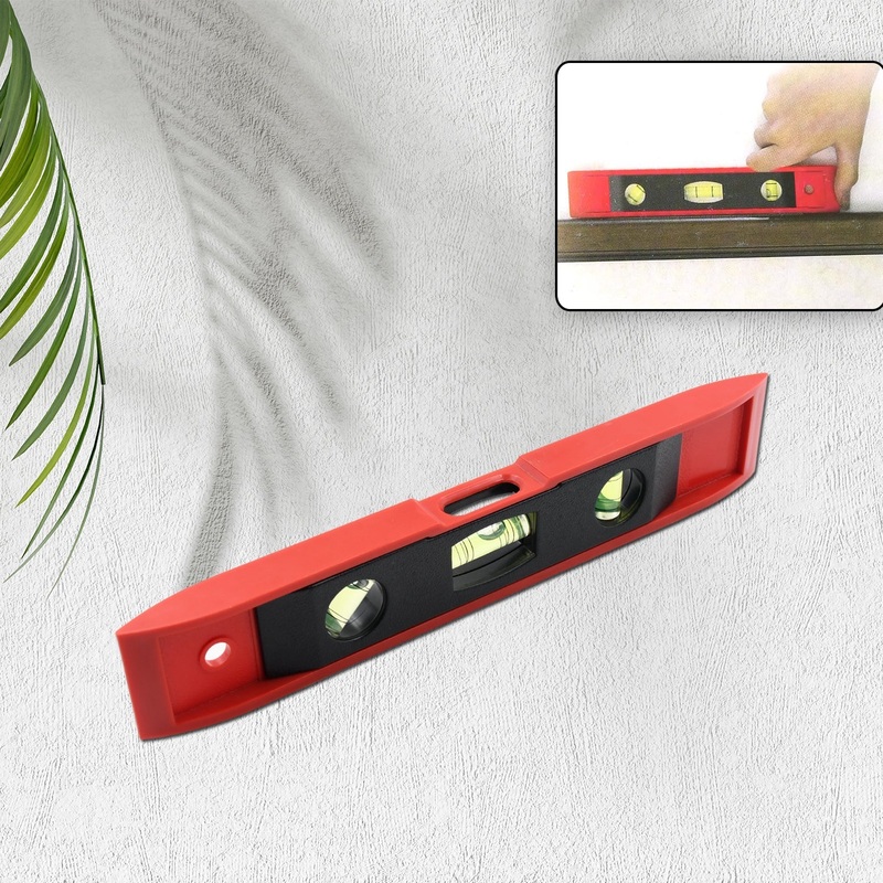 0411a 3 Bubble Mini Spirit Level Plastic Torpedo Carpenter’s Spirit Level Measurement tools