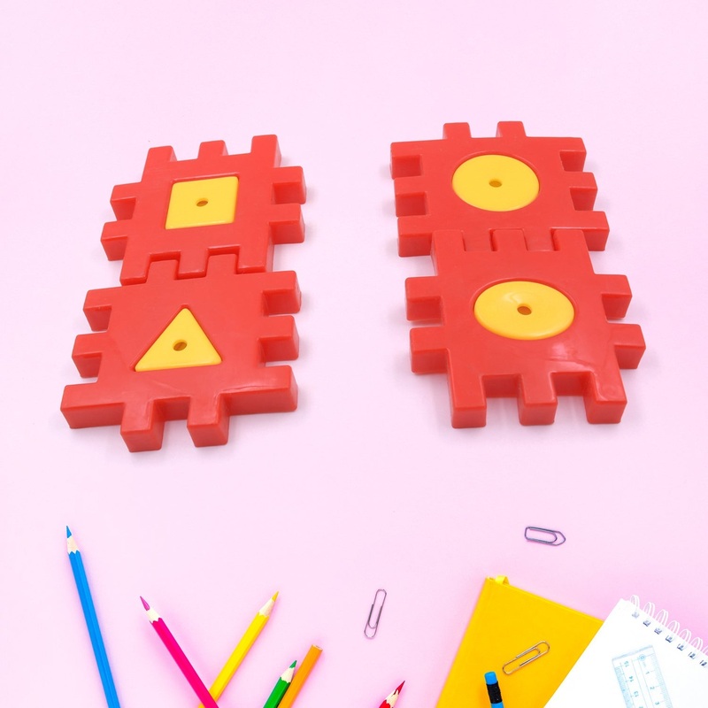4373 Mix Color Children’s Educational Toys Kids 3-12 Years Old 4 Pc Set Of Digital Block Building Blocks Children’s Toys Building Block Educational Gift for Boys Girls (4 Pc Set)