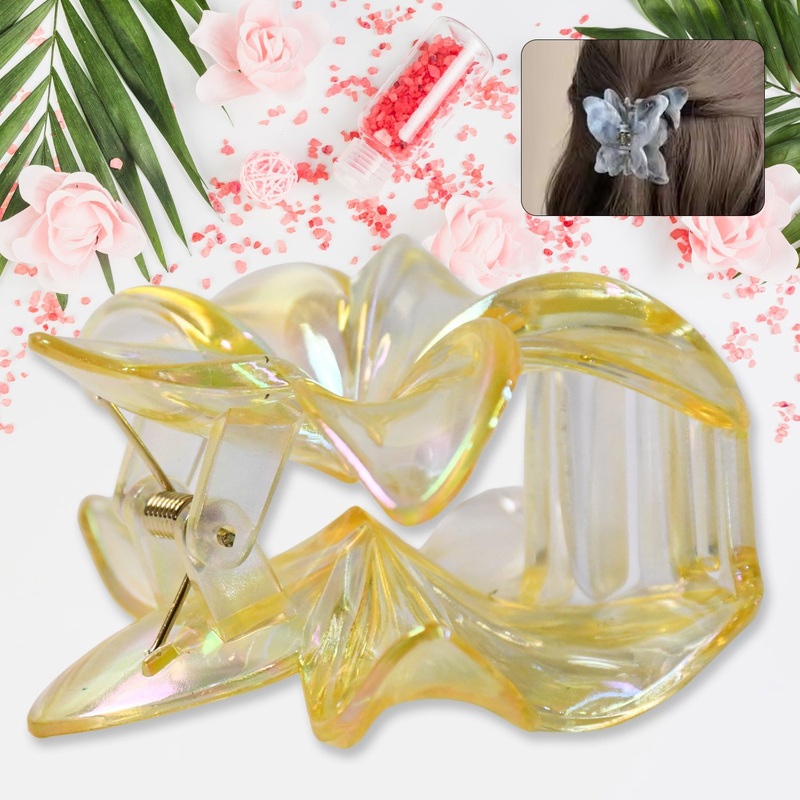 Hair Clamp Grip, Simple Matte Hair Barrette Clamp Charming Decoration Hair Fixation Decorative for Face Washing