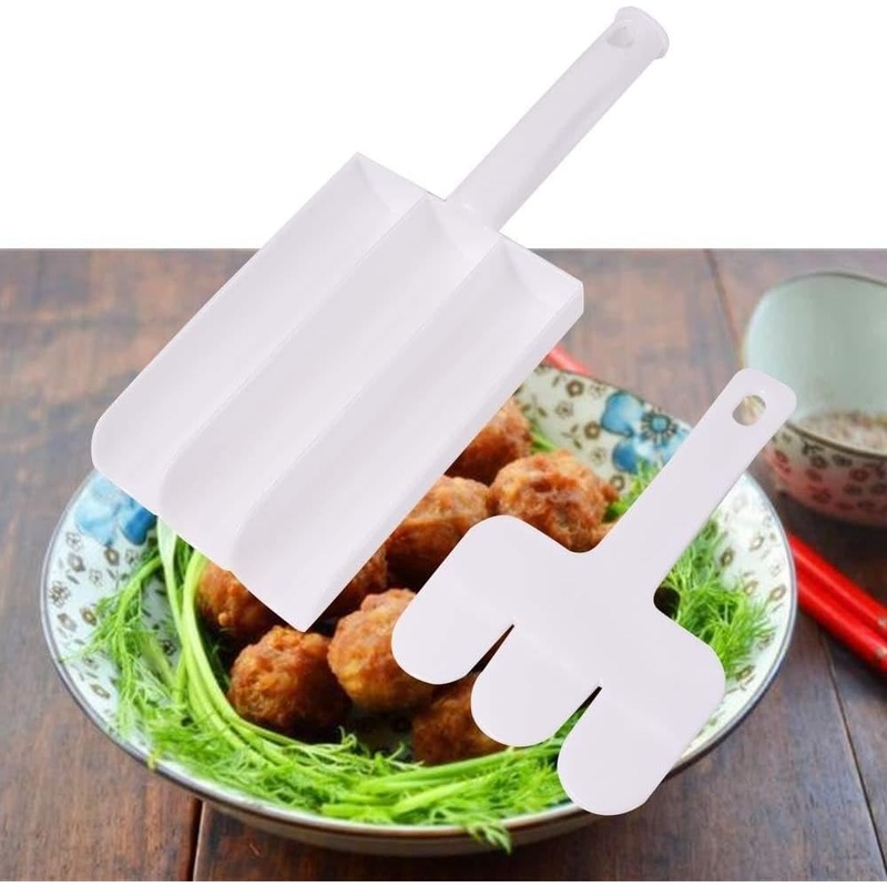 Small Multifunction Fritters Maker – Creative Fritters Scoop Multi-Function Ball Maker | Portable Maker for Making Cake Balls, Ice Cream Spoon, Doughnut, Hand Cutting Scoop(2pc Set)