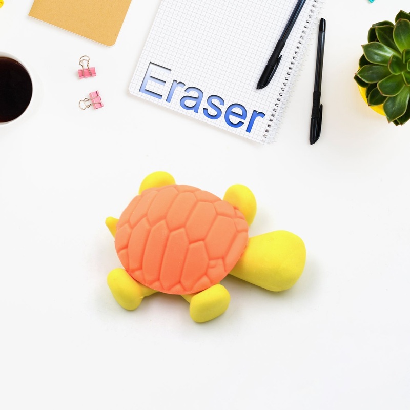 4114 Rubber Animal Erasers Tortoise Eraser Students Kids Cartoon Erasers Classroom Reward Pencils Erasers for School Kids Idea for Kid’s Birthday Return Gift (1 Pc)