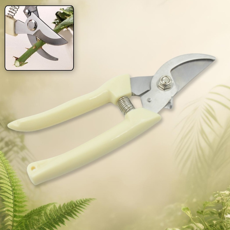 0471 Stainless Steel Pruning Shears with Sharp Blades and Comfortable handle – Durable Hand Pruner for Comfortable and Easy Cutting, Heavy Duty Gardening Cutter Tool Plant Cutter for Home Garden | Wood Bran (1 Pc)