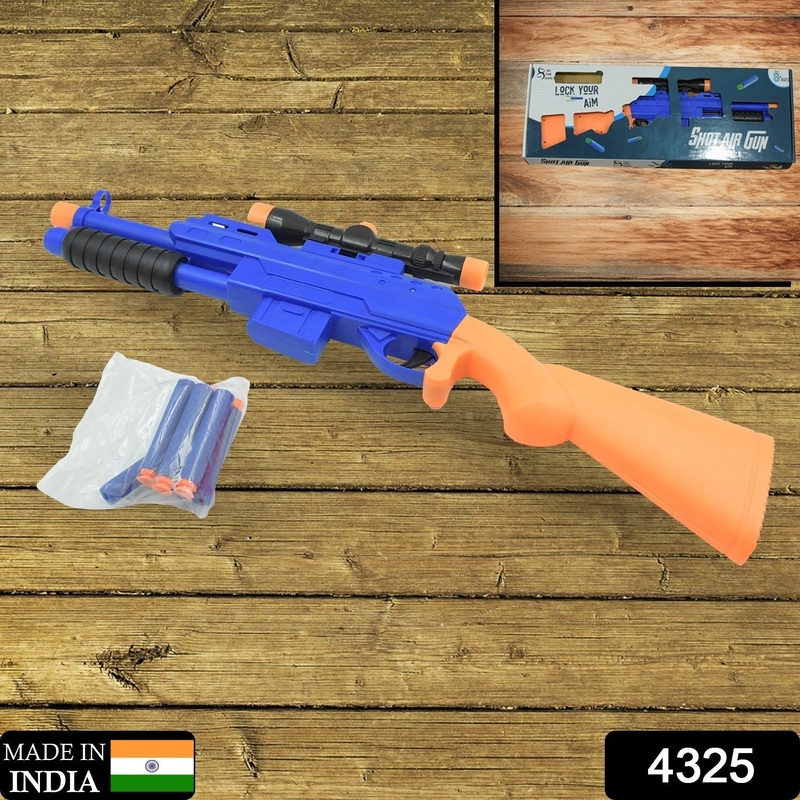 4325  Big Plastic Toy Gun for Kids – 22 Inch Gun Toy for Kids Shooting Gun with 6 fence arrows Kids Toy Return Gift Item, Shot Air Gun For Diwali Gift, Birthday Gift (22Inch)