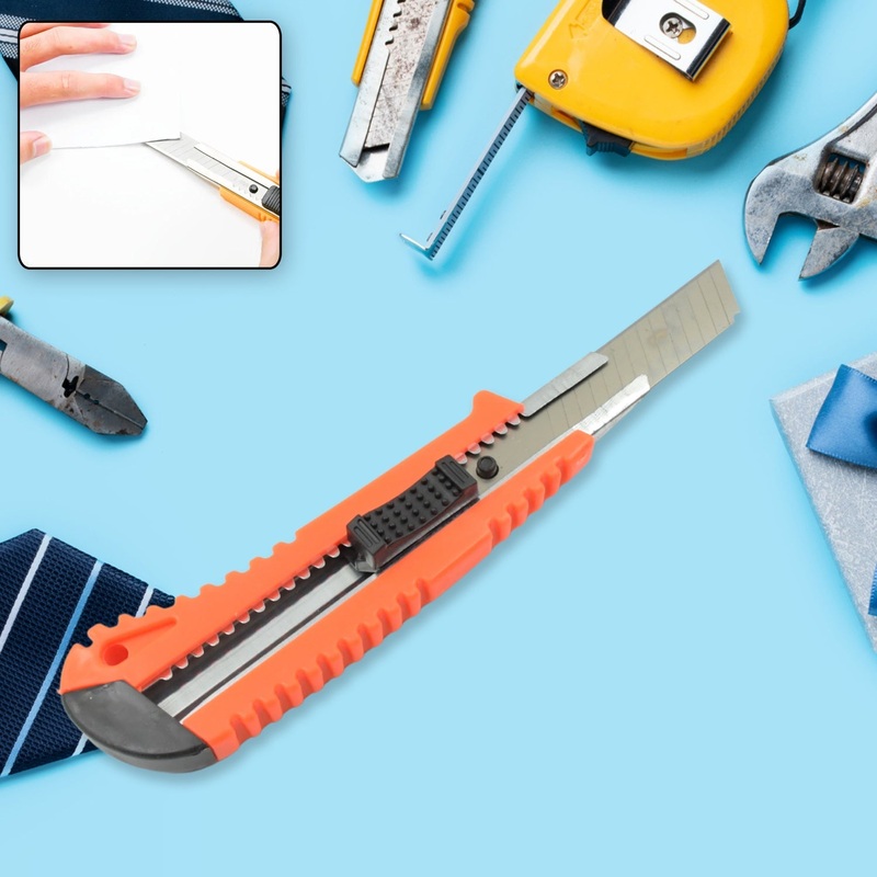 9327 Multi-Use Iron Cutter, Cutting Blade and Precision Knife Blade, Utility Knife – Heavy Duty Industrial Cutter Knife (18mm)