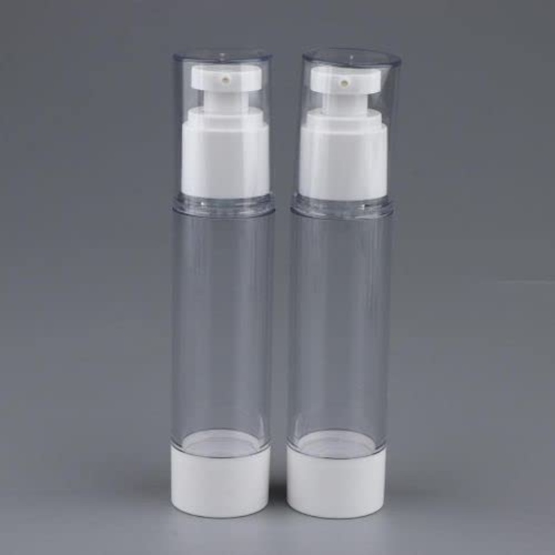 Airless Vacuum Pump Toiletry Travel Bottles, Airtight Makeup Cosmetics Refillable Plastic Dispenser Containers, Leak Proof, deal for Cream Foundation Gel Moisturizers(50ml)