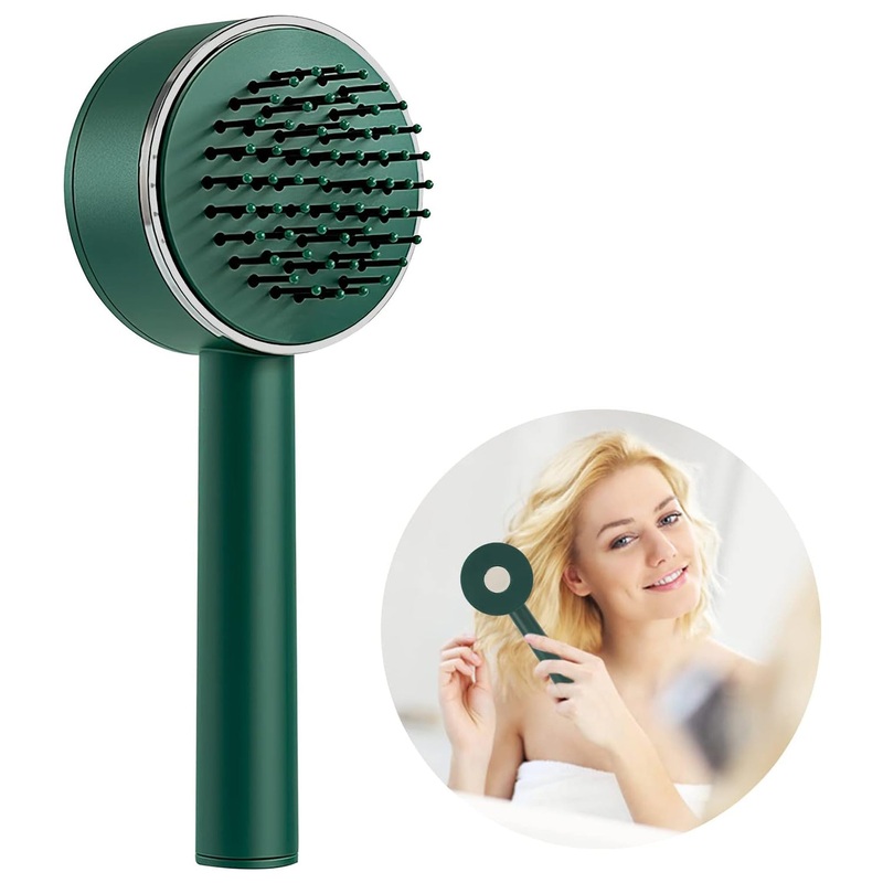 12562 Styling Hair Brush Hairbrushes for Woman Massage Comb Styling Comb Hair Comb for Women Hair Massage Brush Women Hairbrush Airbag Comb Long Handle Utilities Plastic Women’s